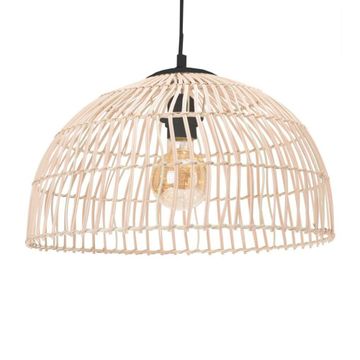 WOVEN RATTAN HANGING PENDANT LAMP 40X22CM
