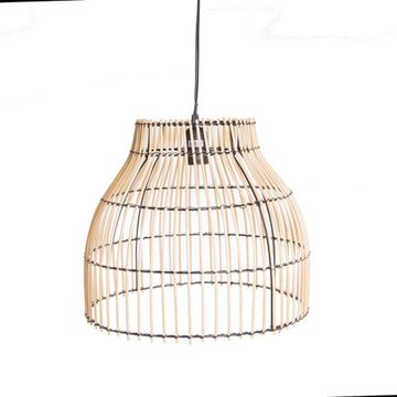 NATURAL BAMBOO HANGING PENDANT  LAMP 36X36X30CM