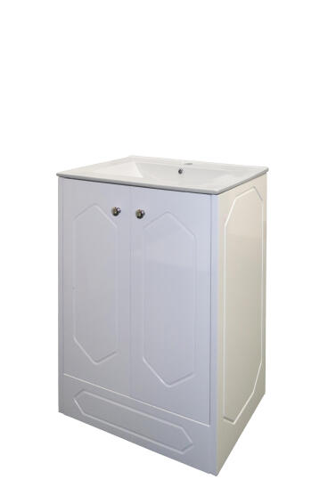 Cabinet 2 door vanity Charm white 600MM Basin included