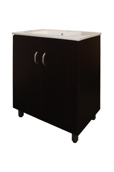 Cabinet 2 door vanity Marlene Mahogany 75CM Basin included