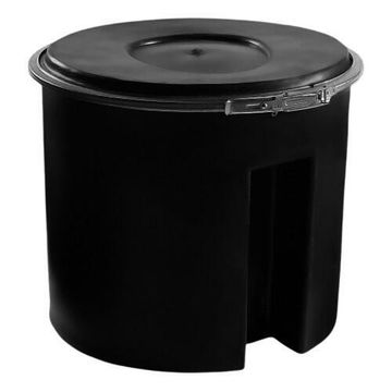 CHEMICAL TOILET DRUM W/LID BLACK