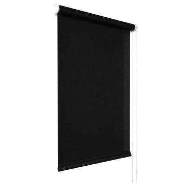 Mini roller blind screen black 57x150cm