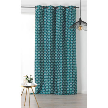 CURTAIN GALICE GREEN 135X240CM