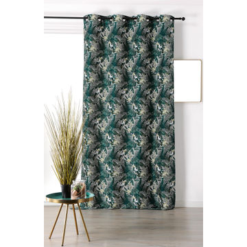 CURTAIN TOUCAN GREEN 135X25CM