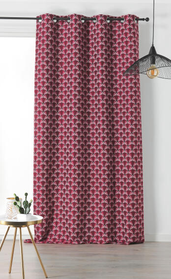 CURTAIN GALICE RED 135X240CM