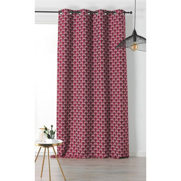 CURTAIN GALICE RED 135X240CM