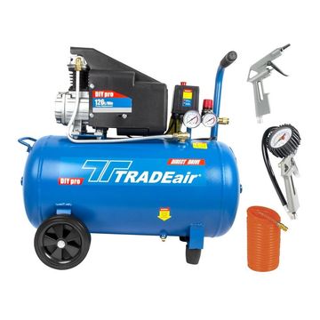 COMPRESSOR HOBBY AIR 50LT D/D 1.5HP +3PC