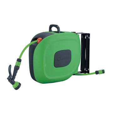 Geolia retractable hose reel kit 12.5mm x 25m wall mounted