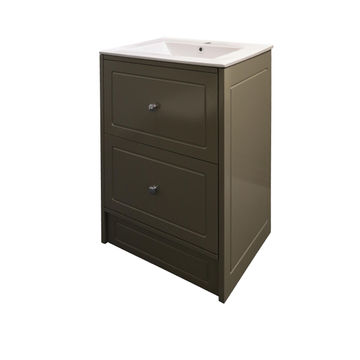 Cabinet 2 door vanity Charm capachino 600MM Basin included