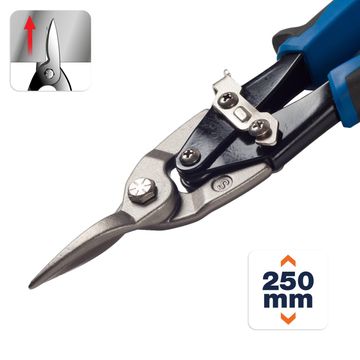DEXTER Aviation tin snip straight 60 CRV 250mm