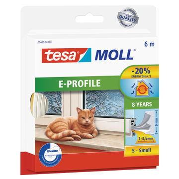 E-Profile TESAMOLL white 6m x 9mm x 4mm