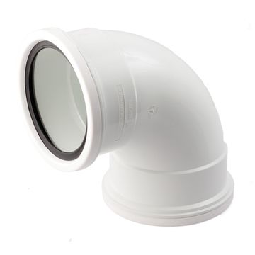 PVC plain bend 110mm x 90 degree above ground