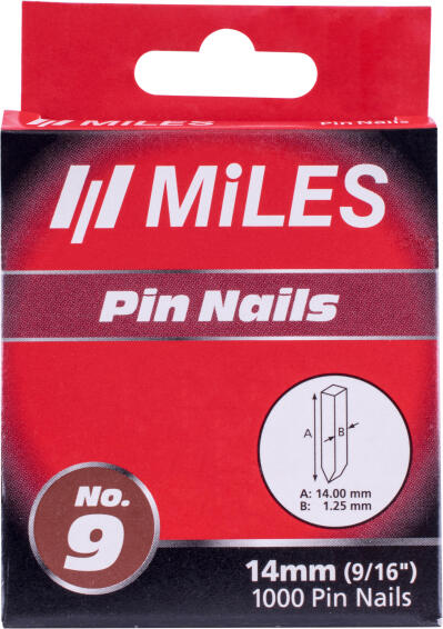 HEADLESS PIN GALV 18G 14MMX1000PCS NO9