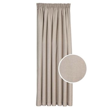 Tape blockout curtain jacquard natural 260x250cm