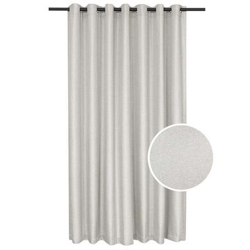 Eyelet blockout curtain jacquard natural 260x250cm