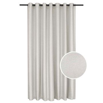 Eyelet blockout curtain jacquard natural 260x225cm