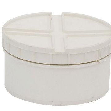 PVC access end cap 110mm above ground