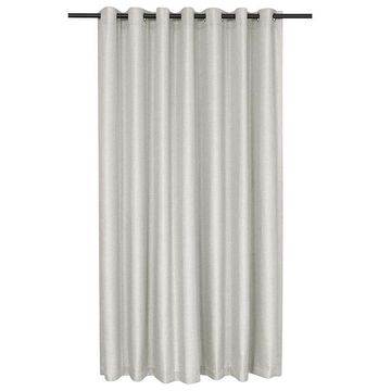 Eyelet blockout curtain jacquard grey 260x250cm