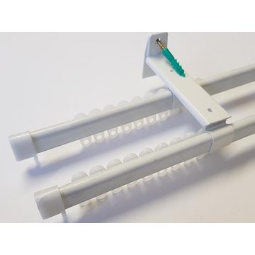 Curtain Track Double Rail Steel 1.5m