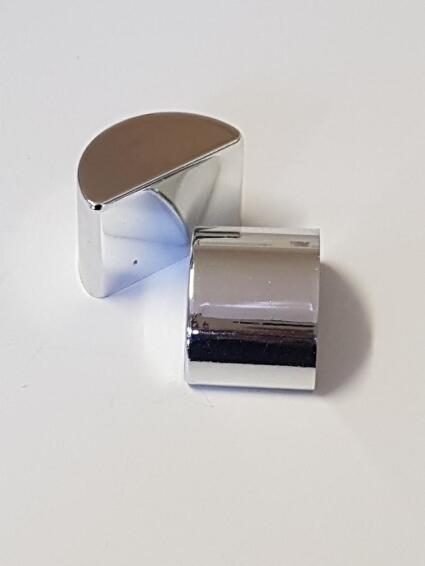 END CAPS 33MM CHROME PAIR