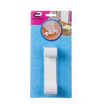 Door stop white plastic standers