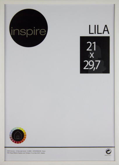 Inspire lila frame white 21x29,7cm