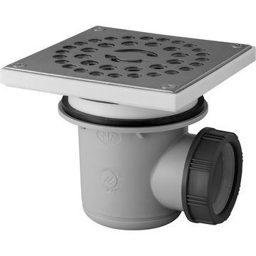 SHOWER WASTE TRAP STAINLESS STEEL GRID