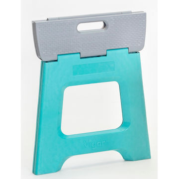 Compact foldable stool turquoise 32cm