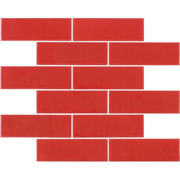 Mosaic subway crystal super red