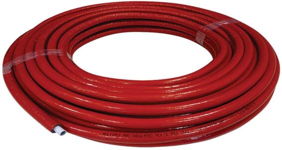 Pex pipe alpex 25 x 2.5 red insulation 25m