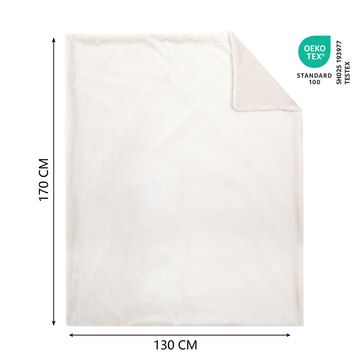 Inspire enalie throw cream 130x170cm
