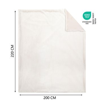 Inspire enalie throw cream 200x220cm
