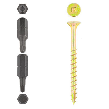 Cut screws smooth shank yp 5x60mm 170pc eureka