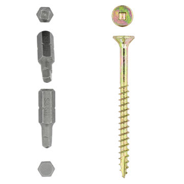 Cut screws smooth shank YP 6.0x75mm 75pc eureka