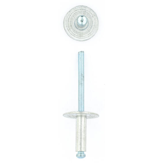 Blind rivets aluminuim large flange 4.8x15mm 80pc eureka