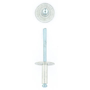 Blind rivets aluminuim large flange 4.8x15mm 80pc eureka