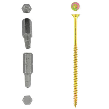 Cut screws smooth shank YP 6x120mm 60pc eureka