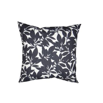 Night flower black front cushion 50x50cm