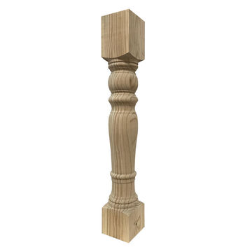 Wooden kitchen table leg cape large H880x130x130mm woodturner