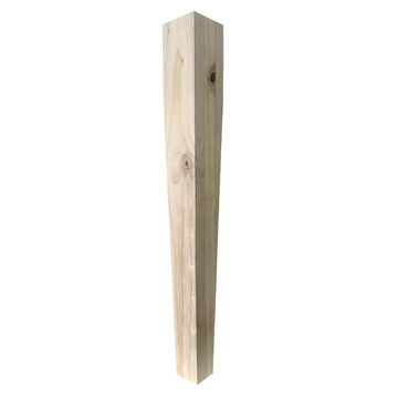 Wooden table leg taper medium H750x90x90mm woodturner