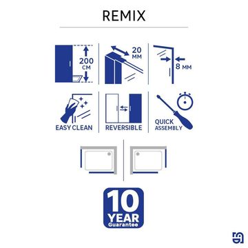 Sensea Remix Shower Screen Stabilizing Shower Arm Gold For 6-8mm Thick Glass Panel