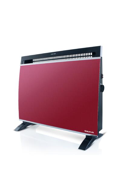Convector Heater Glass TAURUS Red 1500W