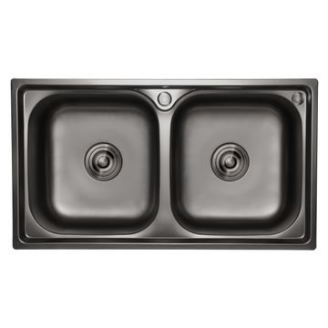 CAM Dropin Nano Double Bowl Sink DCN7843/DB 780X430MM 90WSTE