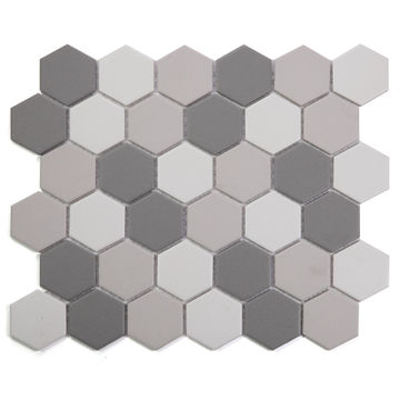 Mosaic Ceramic Hexagon Grey 325X283MM