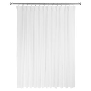 Inspire sheer net curtain elara white dual heading tape (gtht) 140 x 280 cm