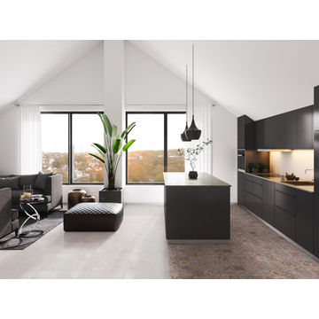 Floor tile ceramic manhattan grey 500x500mm