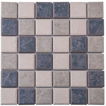 Mosaic Tile Porcelain Ash Brown Mix 300x300mm