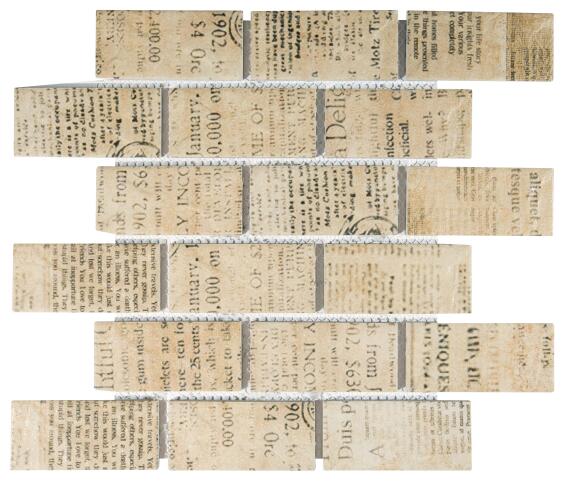 Mosaic Tile Natural Stone Print Mix 295x346mm