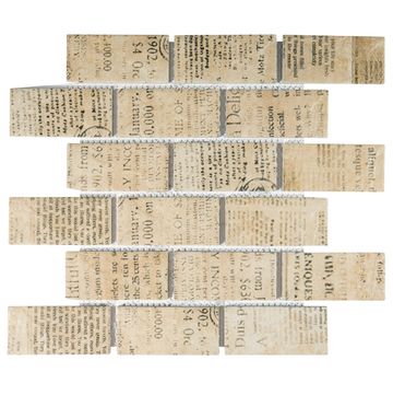 Mosaic Tile Natural Stone Print Mix 295x346mm