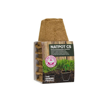 Pot, Natural Pots, Square, NATCARE, 8cm, Set of 4